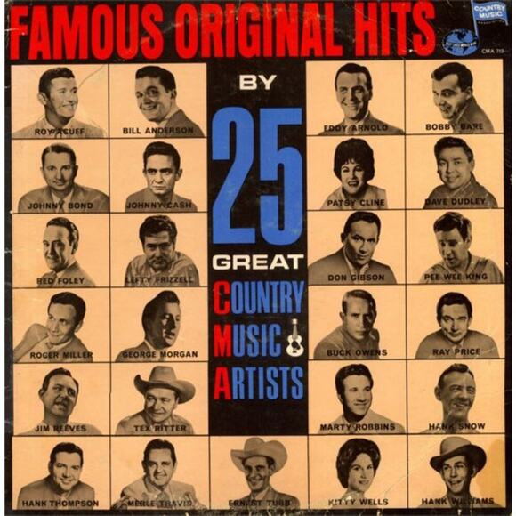 Other - Various – Famous Original Hits By 25 Great Country Music Artists Vinyl Record
